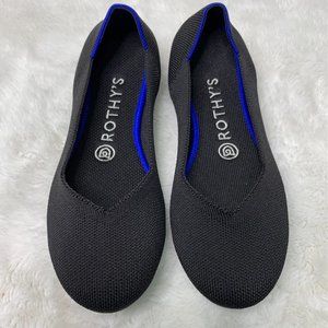Rothy’s Women's Round Toe Black Flats Shoes Size 7